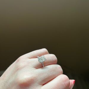 14k white gold Moissanite diamond Ring